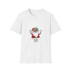 Christmas Santa Funny T-Shirt, Cookies Gift Awesome Unisex Softstyle Tee, Holiday Apparel, Xmas Shirt, Festive Clothing, Winter Top
