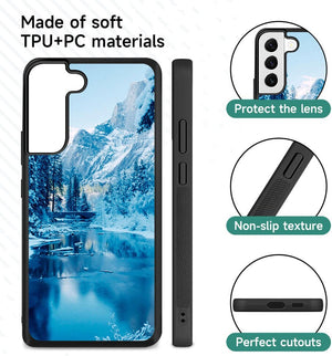 Winter Mountain iPhone & Samsung Case: Personalized TPU Rubber Protection