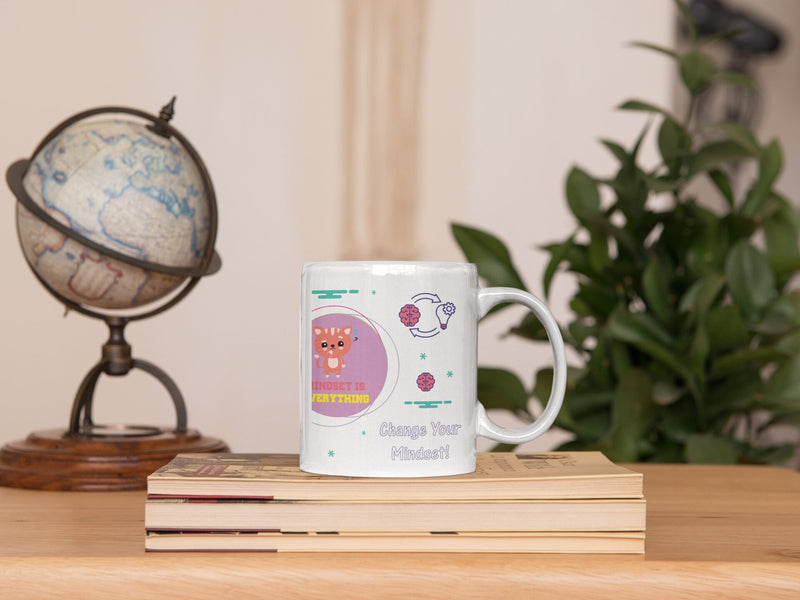 Mug Morning MINDSET Self Care Motivational Affirmation Wellbeing  Mental Health Mindset Law of Attraction Manifest ceramic mug
