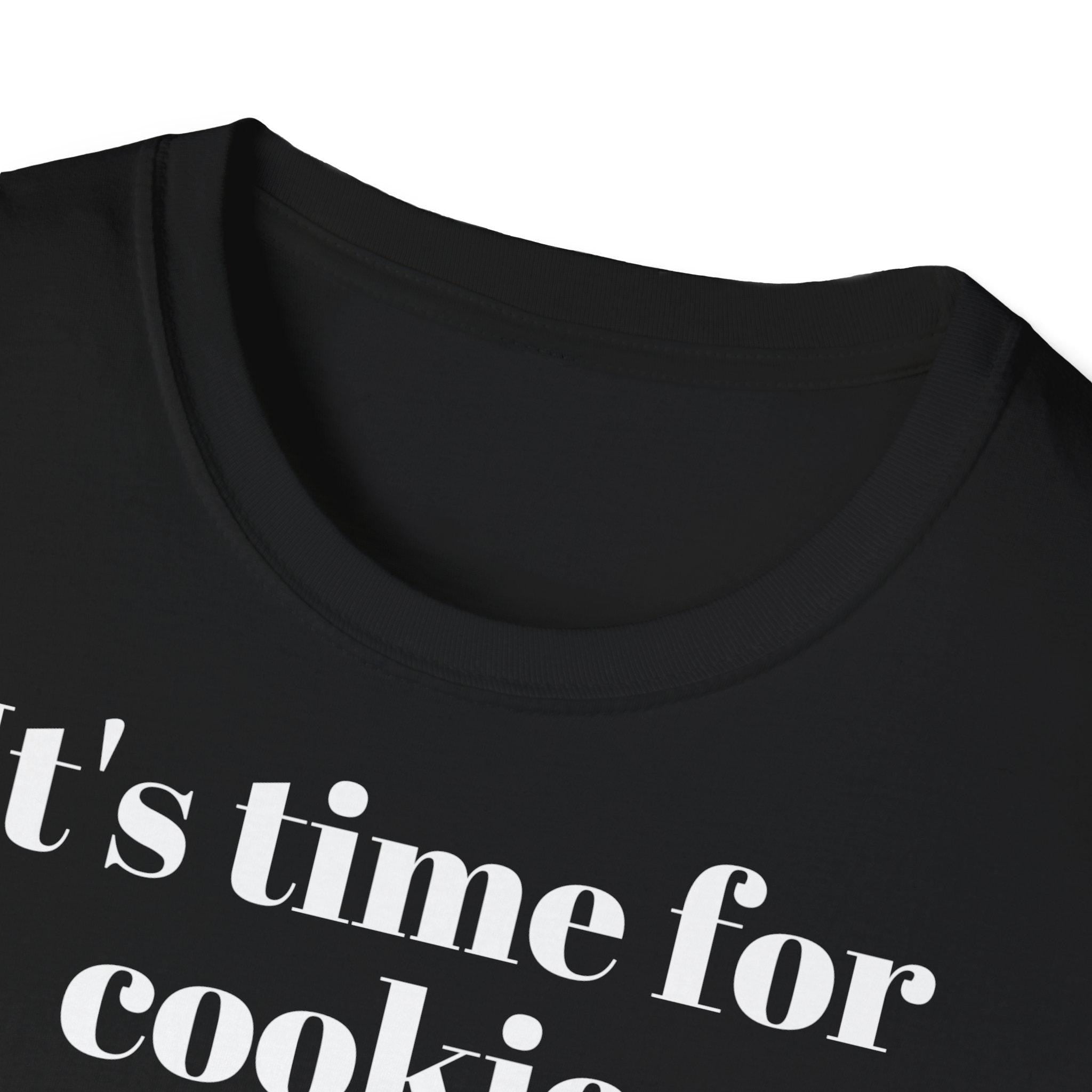 Christmas Santa Funny T-Shirt, Cookies Gift Awesome Unisex Softstyle Tee, Holiday Apparel, Xmas Shirt, Festive Clothing, Winter Top