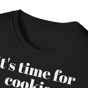 Christmas Santa Funny T-Shirt, Cookies Gift Awesome Unisex Softstyle Tee, Holiday Apparel, Xmas Shirt, Festive Clothing, Winter Top