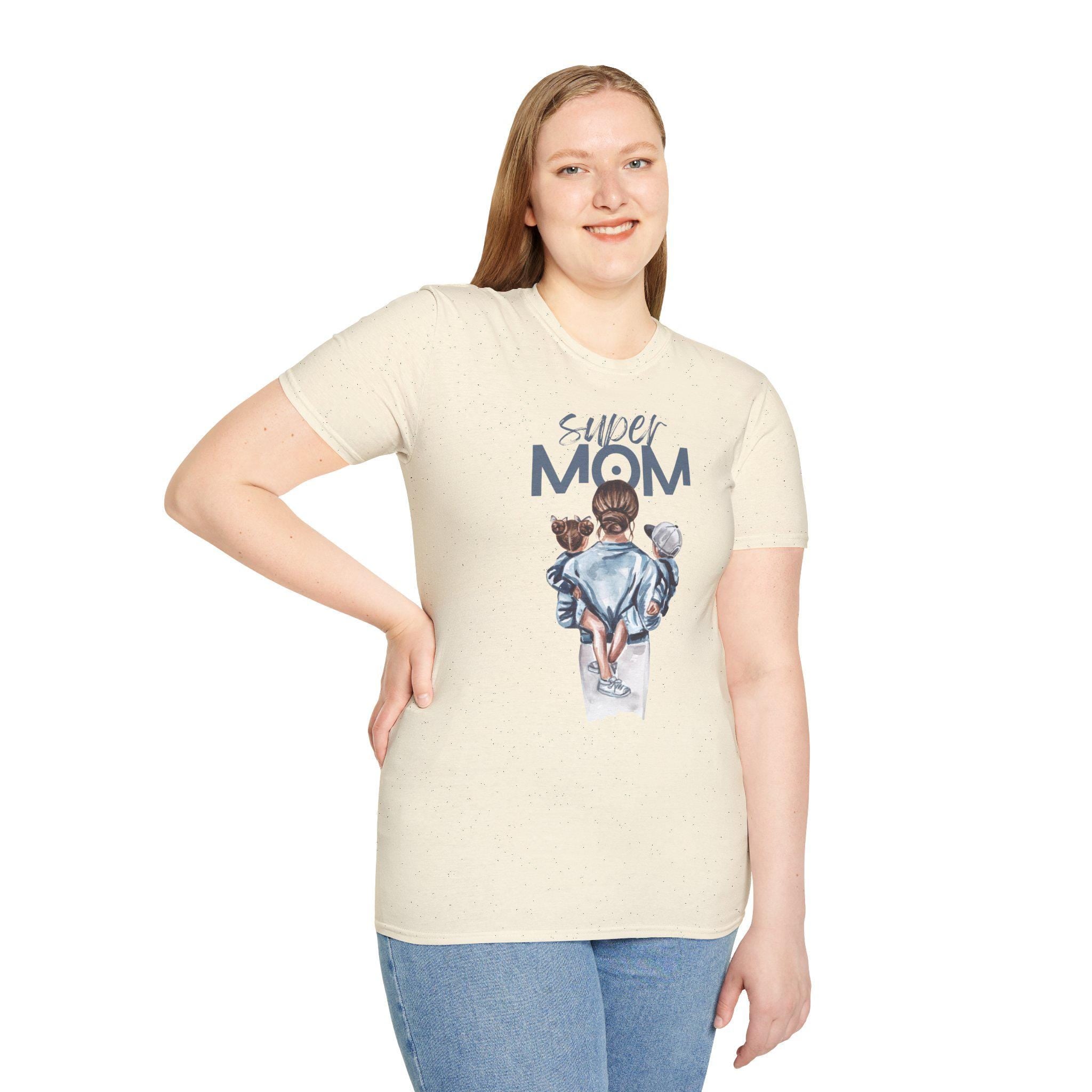 Super Mom Unisex T-Shirt, Mother's Day Gift, Birthday Present for Her, Love Tee for Moms