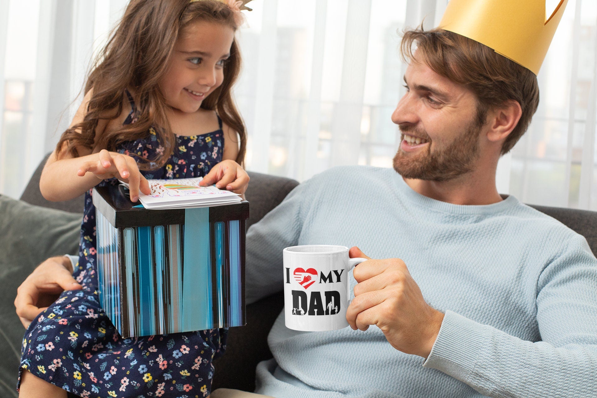 Ceramic Mug, mug Birthday, gift idea for Dad, Mug that show how much you Love your Dad, mug gift, family mug, father mug, personalised mug