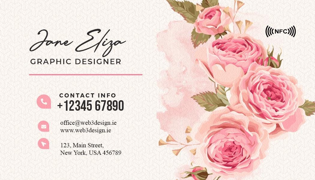 Custom NFC Smart Business Card: Tap to Share Contact Info