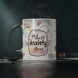 Heat Change Mug: Anti Anxiety Tea, Motivational Gift