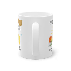 Vitamin D Mug: Glossy Ceramic Coffee Cup, Health Gift