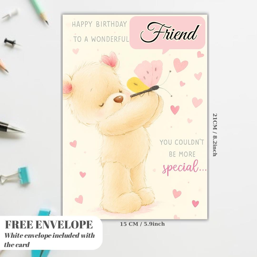 Cute Sister Birthday Card – Funny Greeting Card for Sister, Whimsical Duck Design, Sweet Pastel Illustration, Adorable Gift for Her