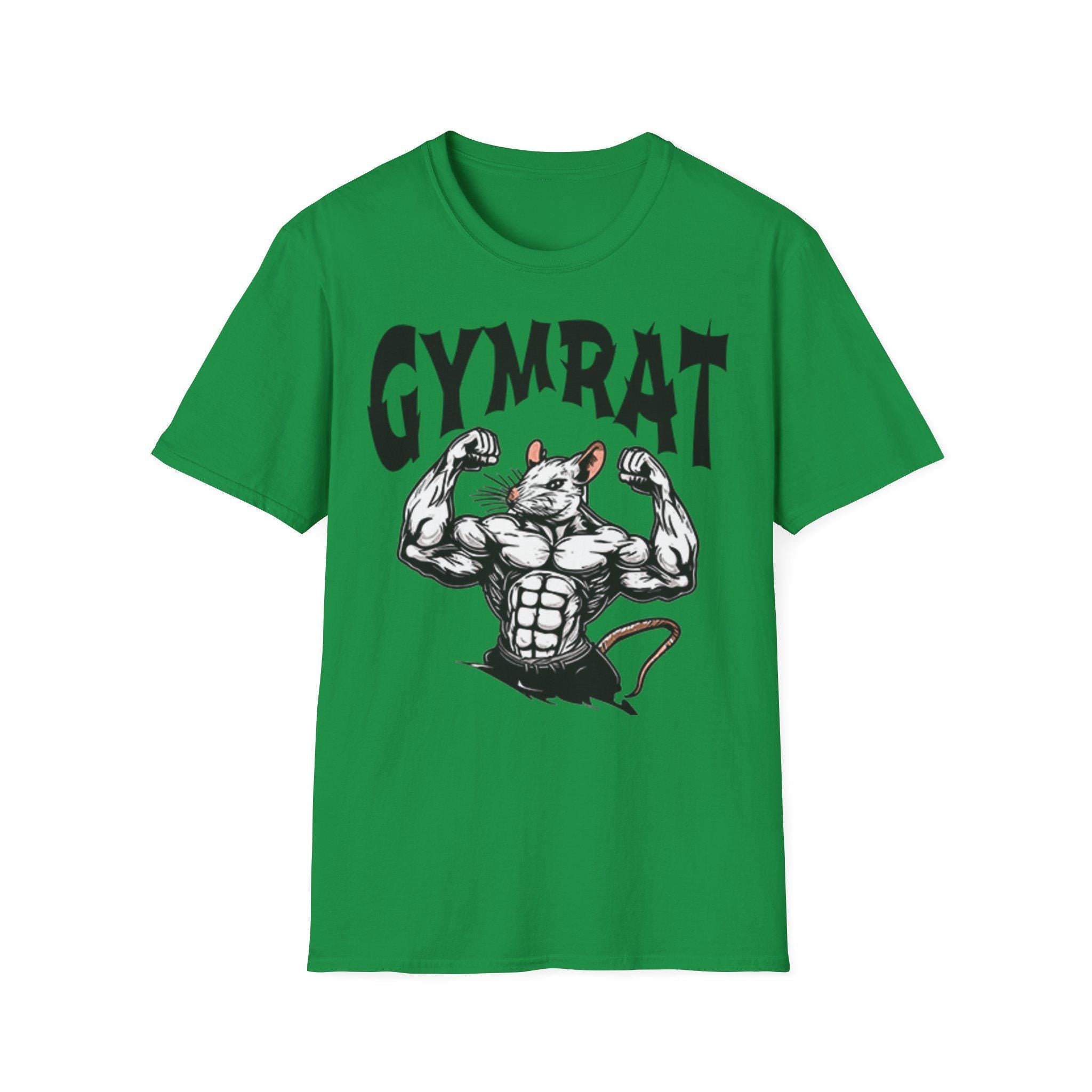 Gym Rat T-Shirt - Best Gym Shirt for Workout Motivation, Unisex Tee for Gym Lovers, Brain Gym Apparel, Fitness Gift, Funny Gym Meme Top, Gym