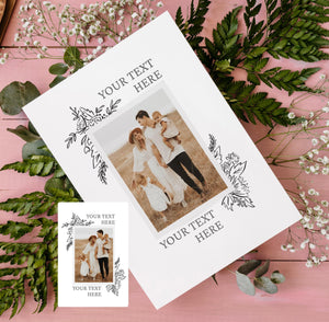 Personalised Photo Wallet Card and Greeting card For Husband, Wife Or Family, Anniversary Photo Gift For Him, Her | Custom Photo and Text