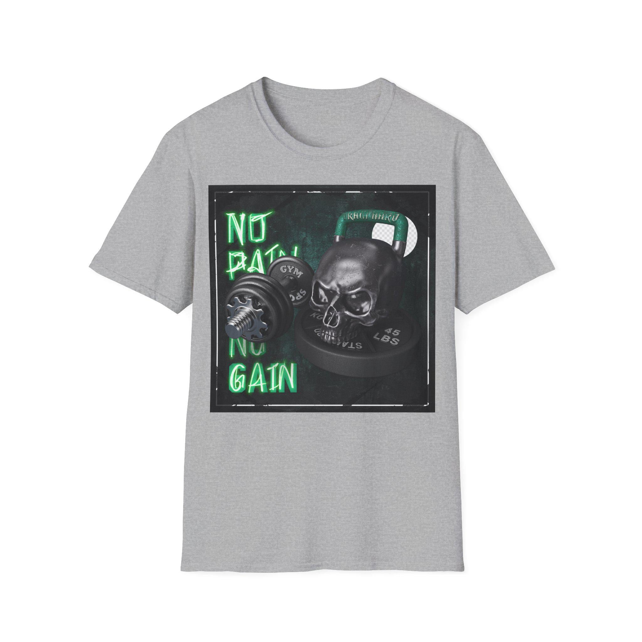 No Pain No Gain Gym T-Shirt | Exclusive Motivational Workout Tee | Push Your Limits