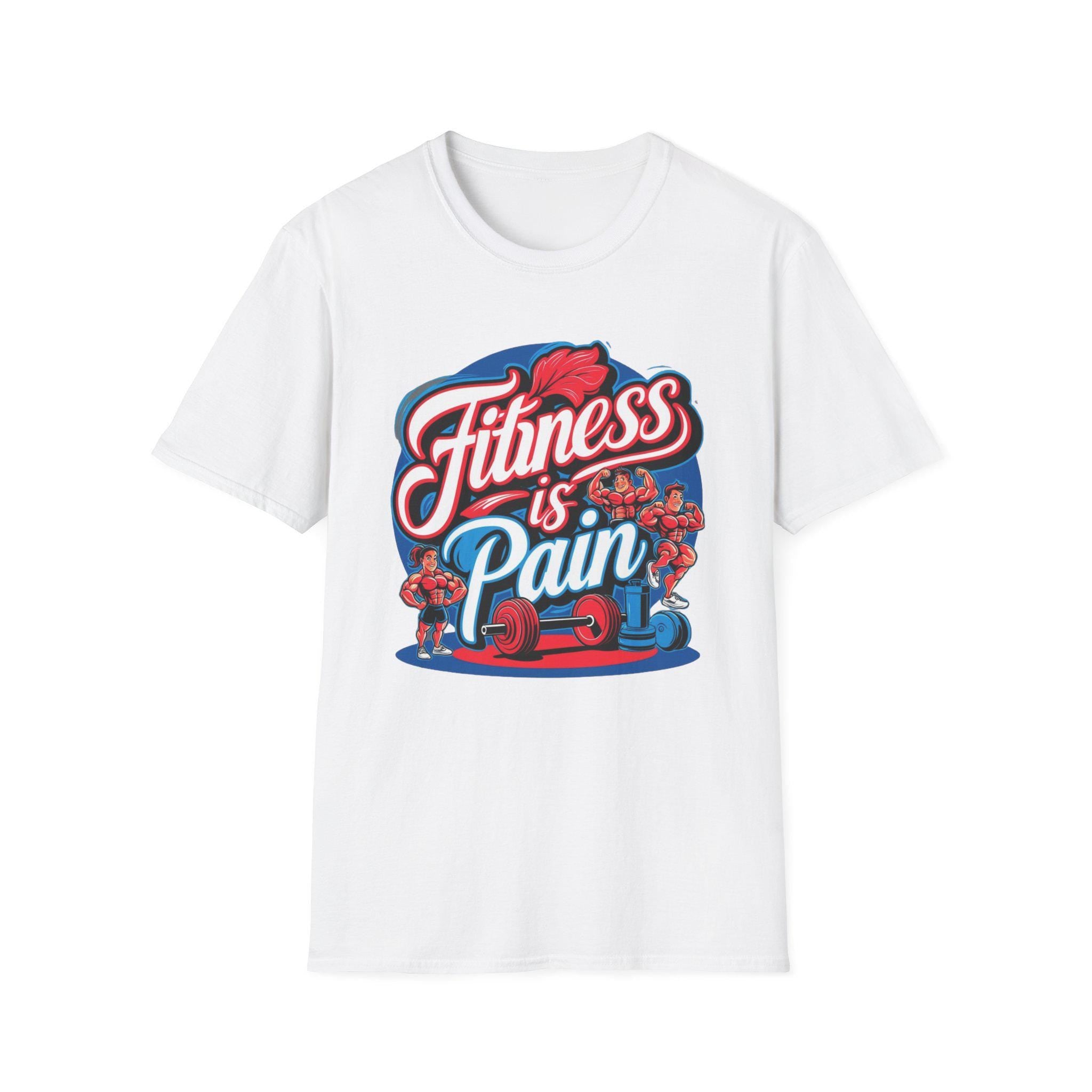 Motivational Gym T-Shirt Fitness is Pain, Progress is Power
