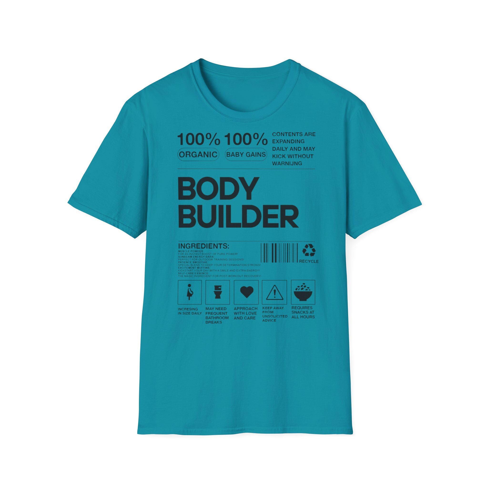 Fitness Workout Reveal T-Shirt, Gym Buddy Maternity Gift, Bodybuilder Pregnancy Announcement Shirt, Weightlifting Baby Announcement Outfit,
