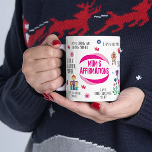 Mum mug Family Affirmation Mug for Her mum mug  - Mug i love my mum and Stay Positive mug Morning Coffee: Mum’s Mindset Gift Mug