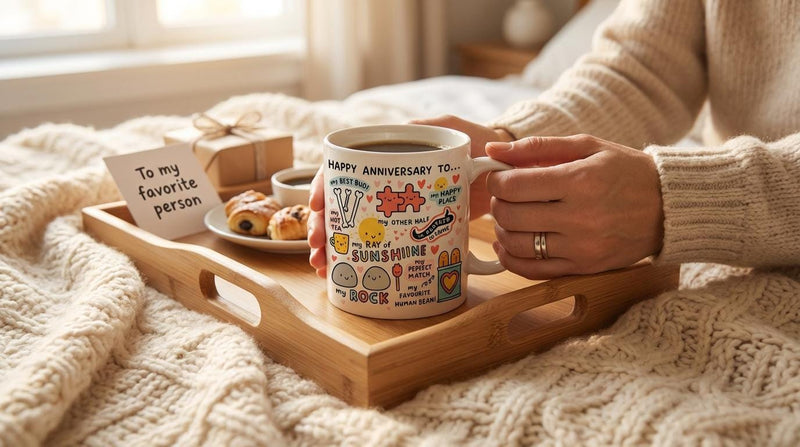 Anniversary Gift Mug Cute Funny Anniversary Gift, Happy Anniversary Mug for Boyfriend Girlfriend, Cute Couple Mug, Partner Gift, My Favorite