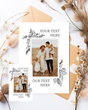 Personalised Photo Wallet Card and Greeting card For Husband, Wife Or Family, Anniversary Photo Gift For Him, Her | Custom Photo and Text