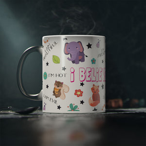 Unique coffee mugs I believe in me mug heat change  christmas mugs, Affirmation, Positivity gift, Mindset, Motivational Mug.