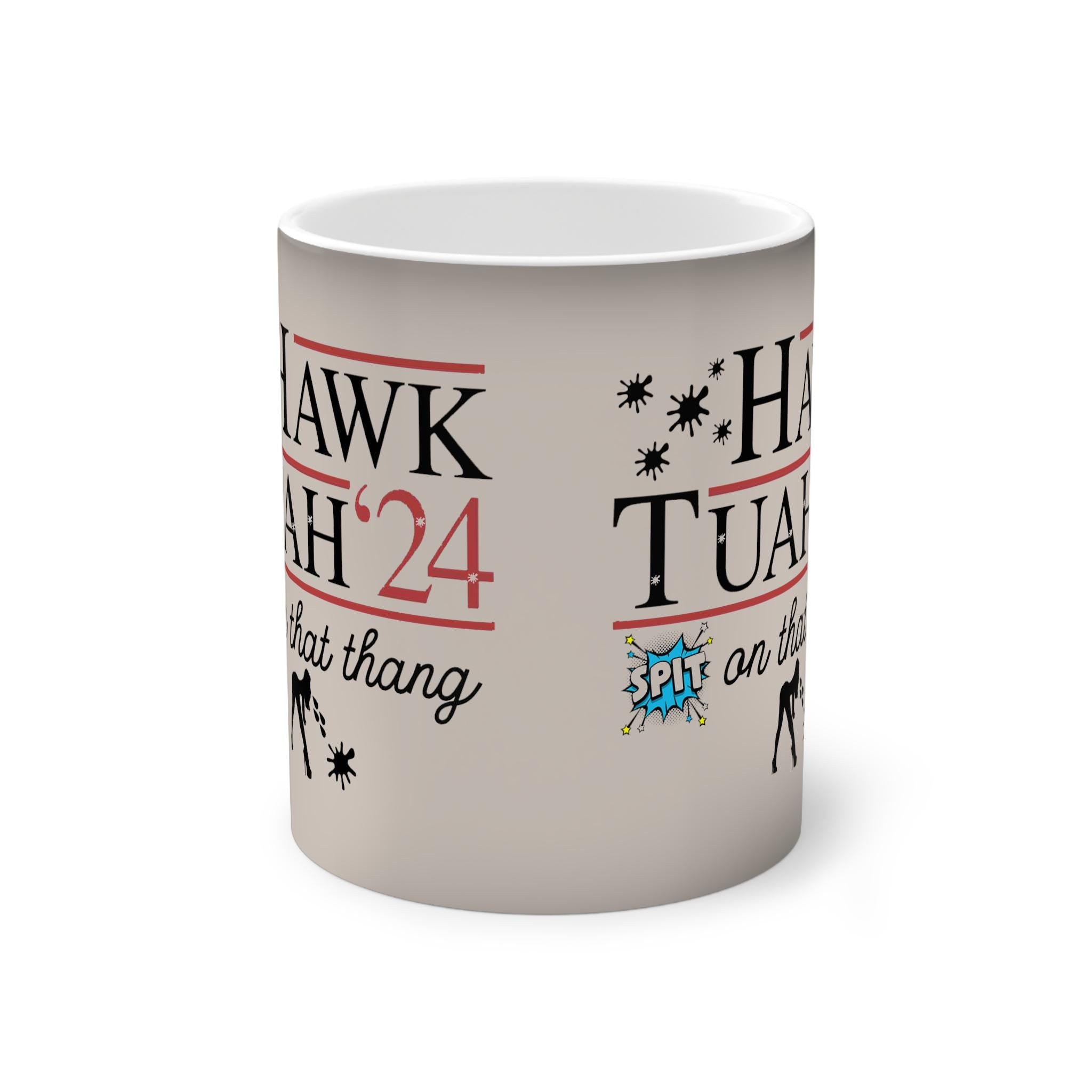 Hawk tuah girl magic Mug, funny meme mug viral Color-Changing Mug, 11oz