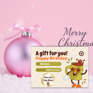 Custom Birthday Scratch Card – Personalised Surprise Reveal Gift for Him or Her | Unique Fun Birthday Present