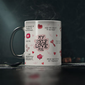 My SELF LOVE mug heat change - Motivational Mug, Law of attraction, Manifest, Affirmation, Positivity gift, Mindset, Motivational Mug.