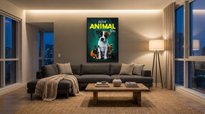 World Animal Day Dog Poster – Cute Puppy Wall Art Print, Pet Lover Gift, Framed Poster or Canvas, Modern Home Decor