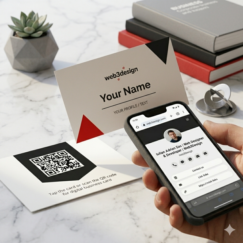 Premium Hybrid NFC & QR Smart Business Card – Instant Digital Profile