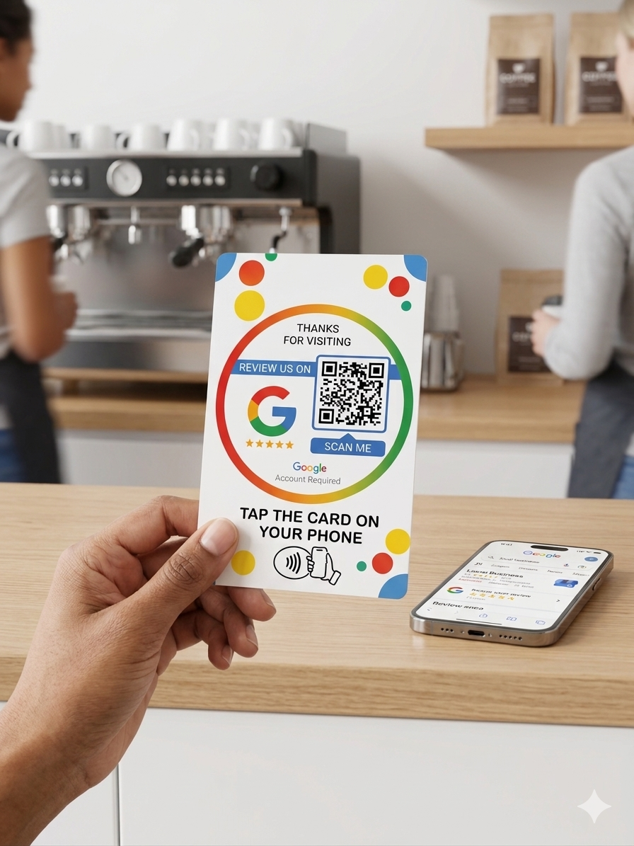 Google Review Tap Card: Instant Customer Reviews - Scan or Tap