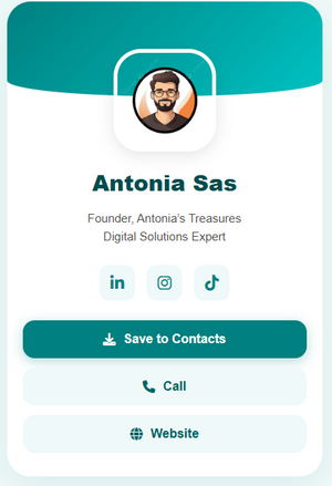 Premium Hybrid NFC & QR Smart Business Card – Instant Digital Profile