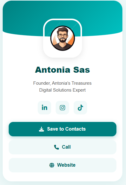 Premium Hybrid NFC & QR Smart Business Card – Instant Digital Profile