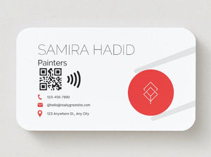 NFC Business Card for Painters: Contactless Digital Tap Card, Custom QR Code