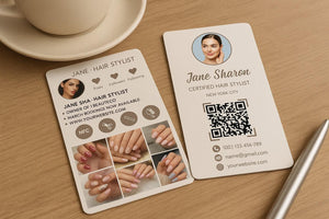 Luxury NFC Business Card: Digital Contact Card for Beauty Professionals