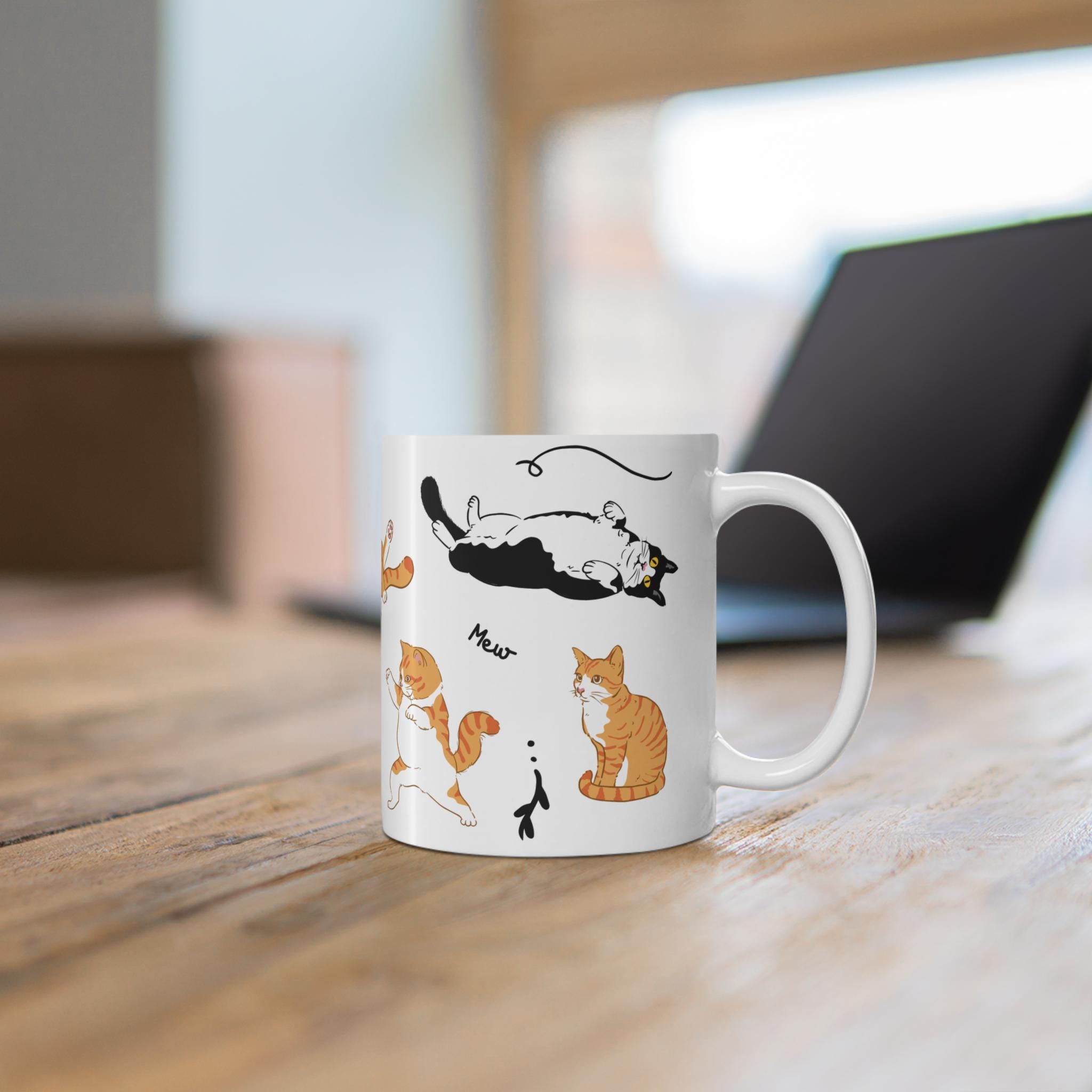 Cat Mug – Custom Cat Mug, Black Cat Mug, Personalised Cat Mug, Funny Cat Gift for Cat Lovers