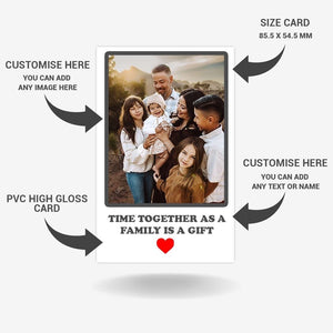Personalized Photo Wallet Card: PVC Anniversary Keepsake Gift