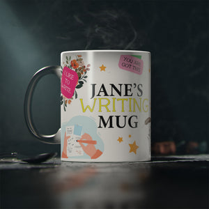 Personalized Writer Mug: Magic Heat Change, Motivational Gift