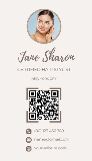 Luxury NFC Business Card: Digital Contact Card for Beauty Professionals