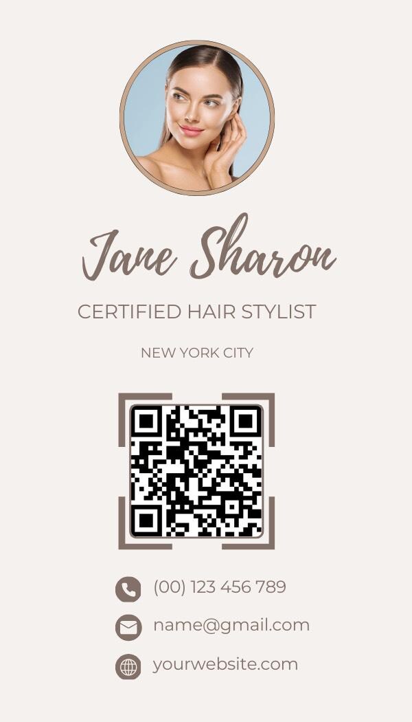 Luxury NFC Business Card: Digital Contact Card for Beauty Professionals