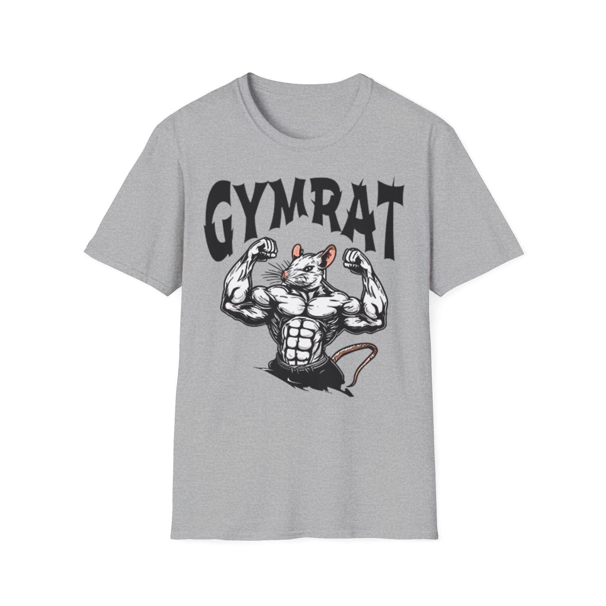 Gym Rat T-Shirt - Best Gym Shirt for Workout Motivation, Unisex Tee for Gym Lovers, Brain Gym Apparel, Fitness Gift, Funny Gym Meme Top, Gym