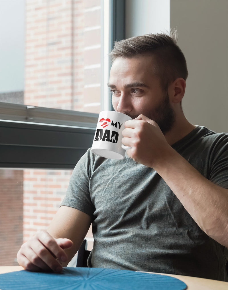 Ceramic Mug, mug Birthday, gift idea for Dad, Mug that show how much you Love your Dad, mug gift, family mug, father mug, personalised mug