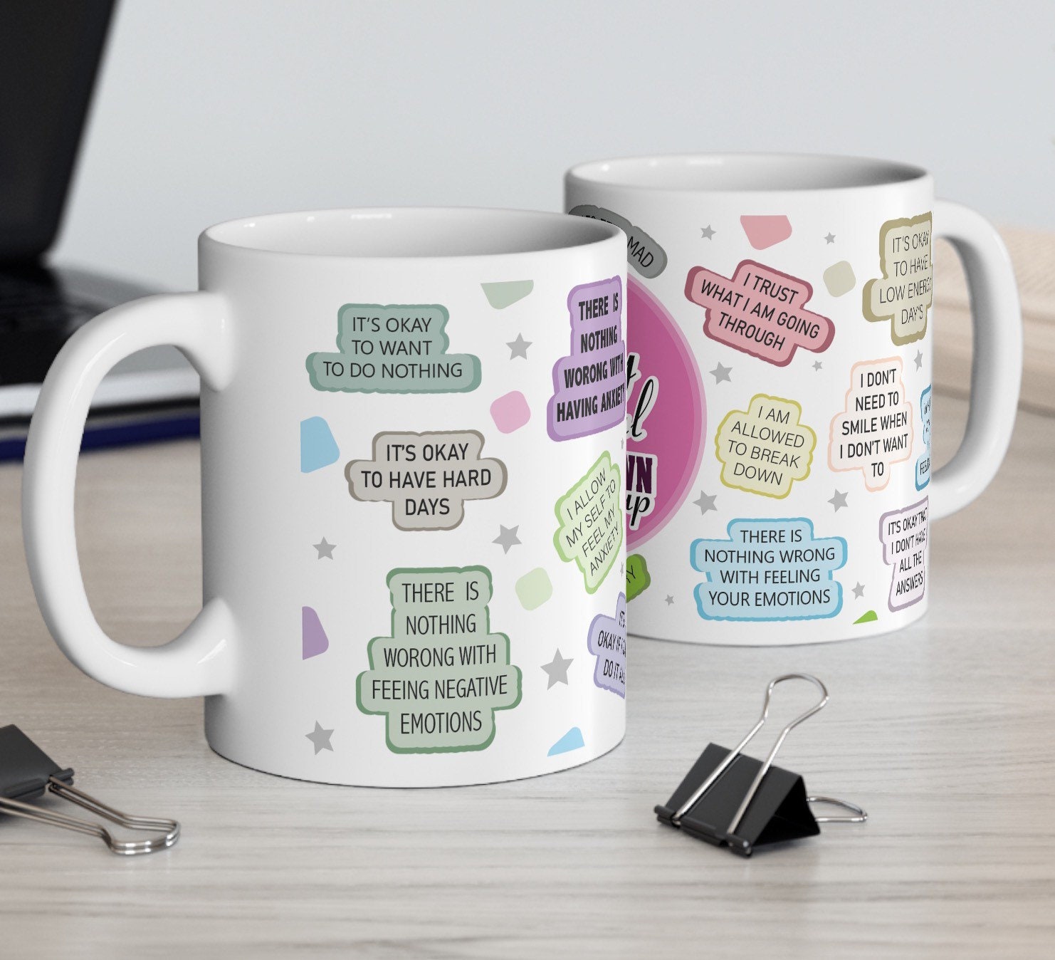 Mental Breakdown Mug: Self Care Affirmations, Wellbeing Gift