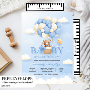 Gender Neutral Bear Baby Shower Invitation, We Can Bearly Wait Baby Shower Invite, Brown Boho Bear Baby Shower Pack of 10/20/30