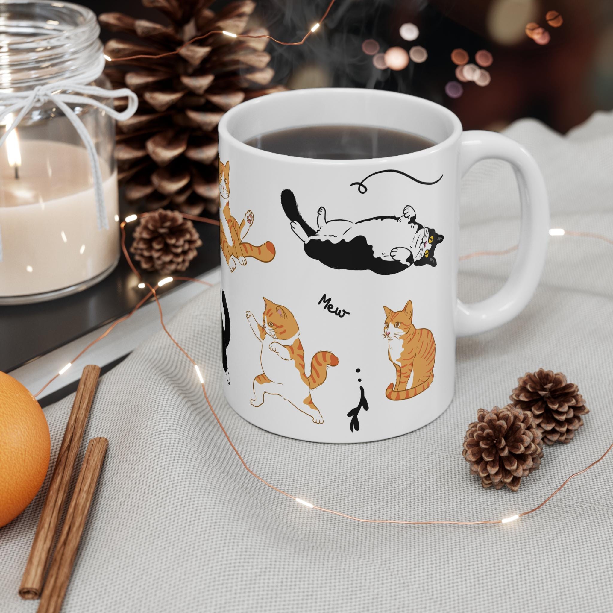 Cat Mug – Custom Cat Mug, Black Cat Mug, Personalised Cat Mug, Funny Cat Gift for Cat Lovers
