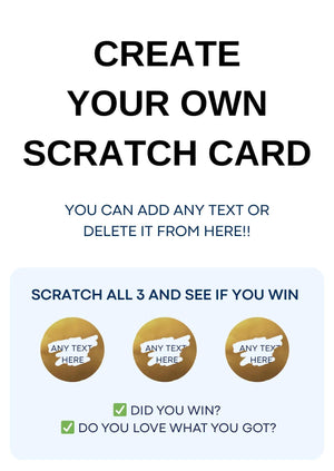 Create your own scratch card Custom Birthday Scratch Card – Personalised  scratch and reveal card Fun Birthday Present , scratch and reveal