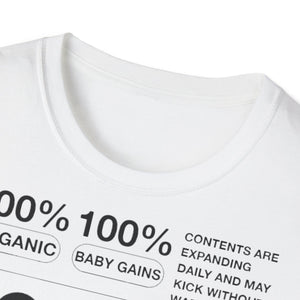 Fitness Workout Reveal T-Shirt, Gym Buddy Maternity Gift, Bodybuilder Pregnancy Announcement Shirt, Weightlifting Baby Announcement Outfit,