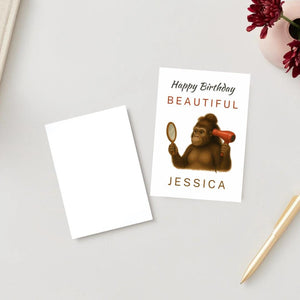 Birthday Card - Funny Personalised Greeting Card | Custom Name Card for your friends, niece, auntie, sister, grandma