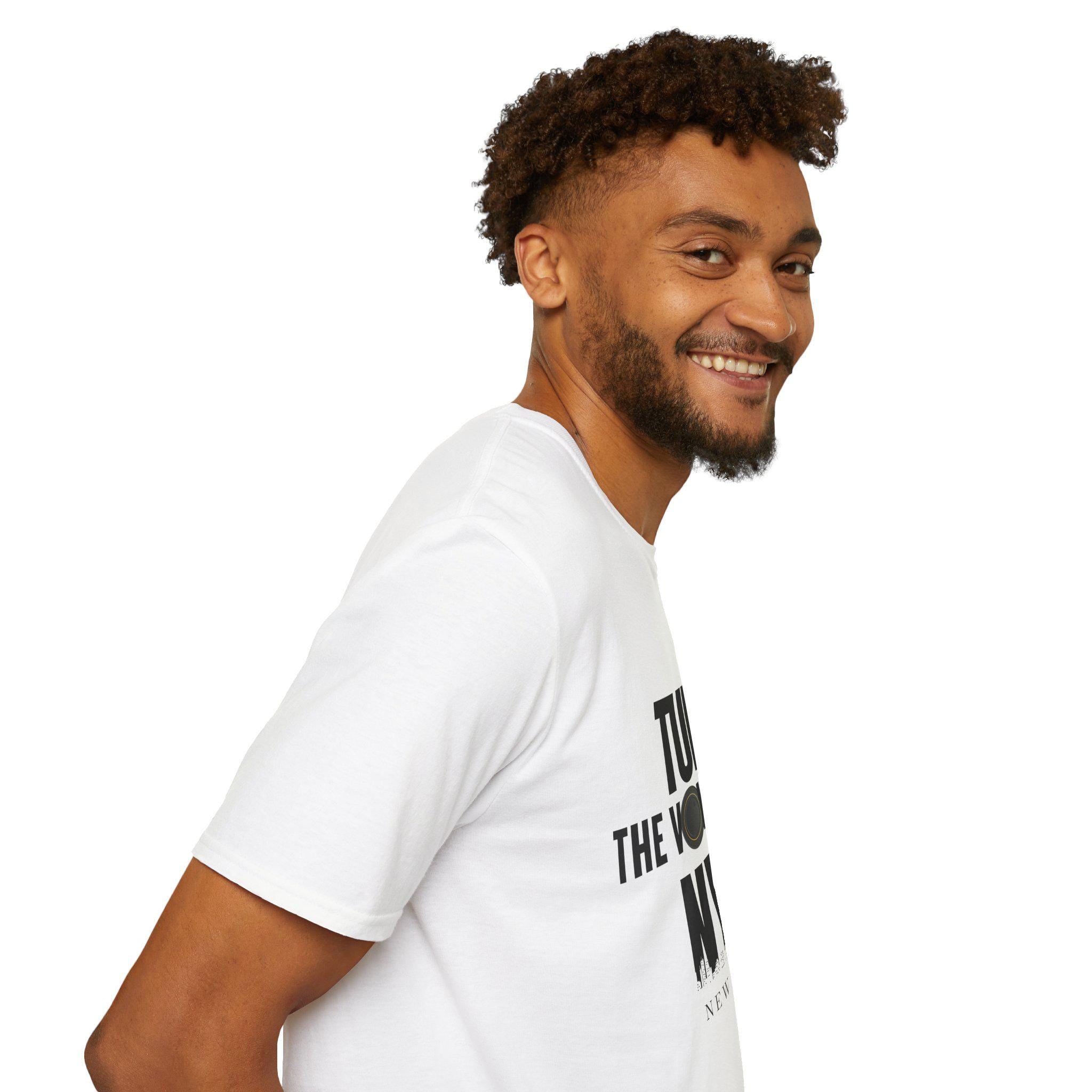 Turn The Volume Up NYC T-Shirt | New York City Typography Tee