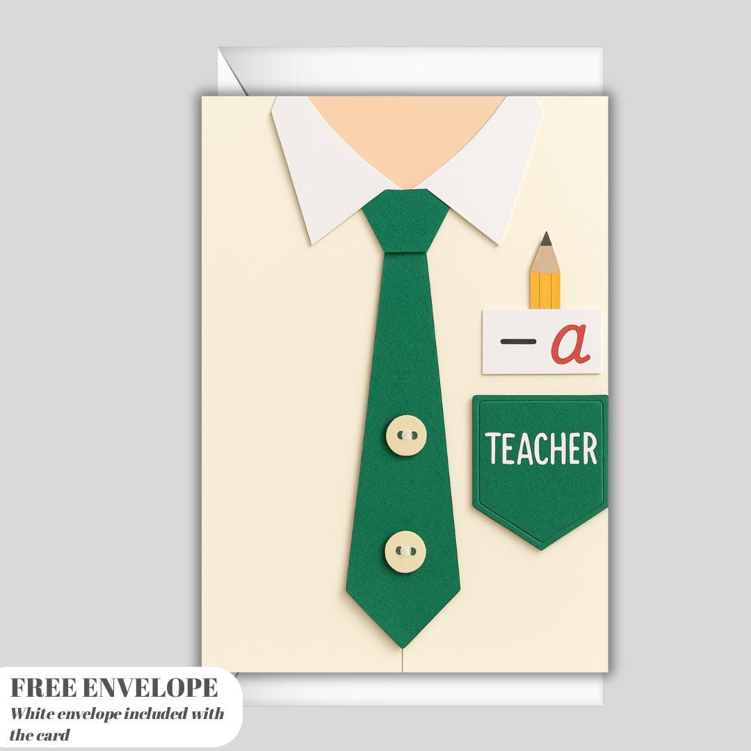 Teacher Greeting Card | Teacher Gifts Christmas | Teacher Thank You Card | Cute Teacher Gift | Teacher Christmas Gift Idea