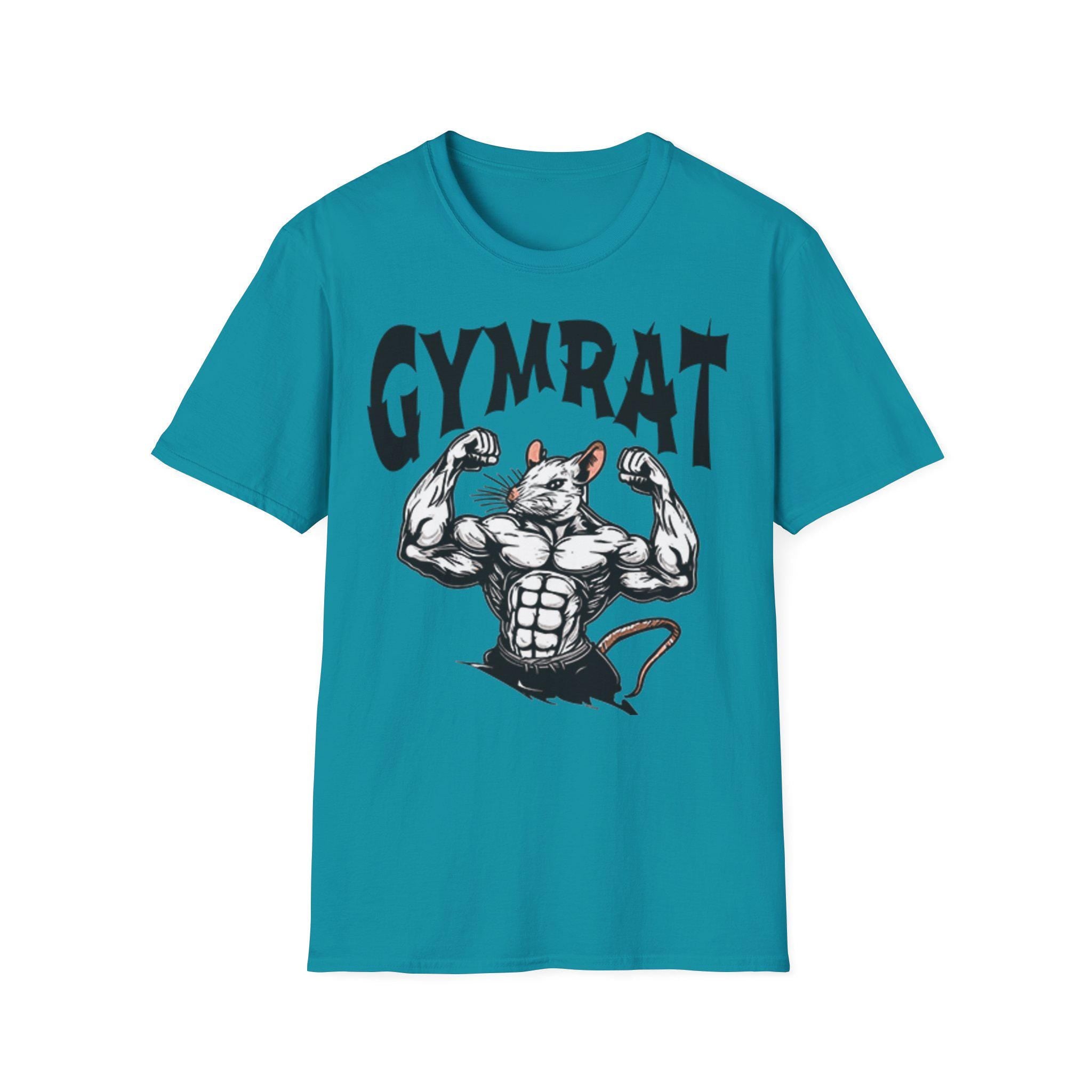 Gym Rat T-Shirt - Best Gym Shirt for Workout Motivation, Unisex Tee for Gym Lovers, Brain Gym Apparel, Fitness Gift, Funny Gym Meme Top, Gym