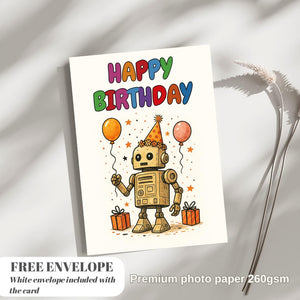 Custom Birthday Card, Robot Birthday card, R2-D2 Birthday Card Funny Birthday Card Anniversary card, gift birthday card for him