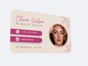 NFC Digital Business Card: Elegant Contactless Card for Beauty Professionals
