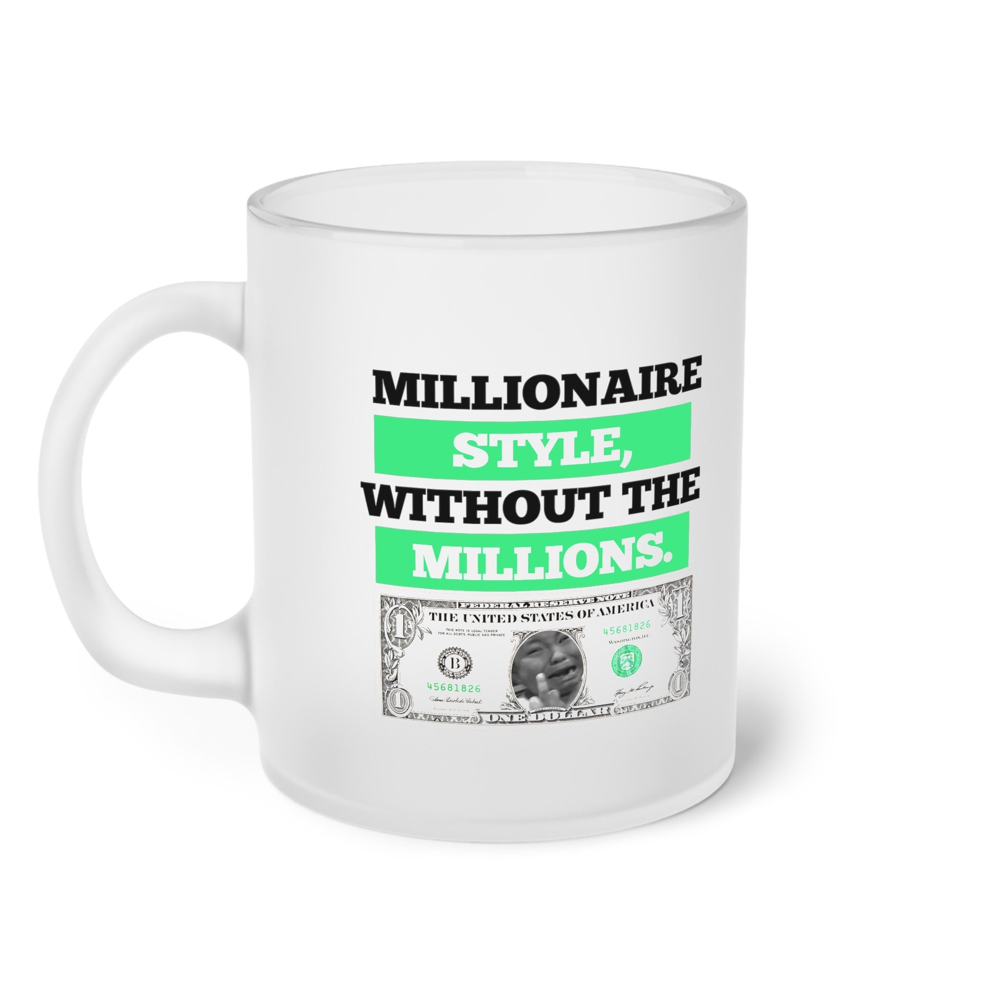 Millionaire Style, Without the Millions - Elegant Frosted Glass Mug