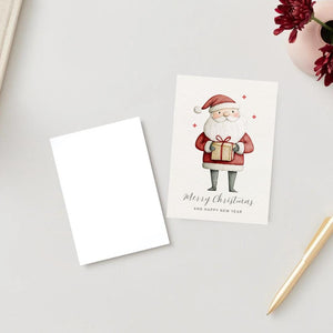 Christmas Card | Marry Xmas greeting Card | santa gift Card | Personalised Card name and age | For both of you | Santa Christmas card